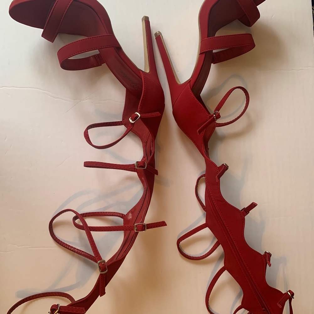 Red Heeled Gladiator Shoe New